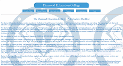 Desktop Screenshot of diamondeducationcollege.co.za